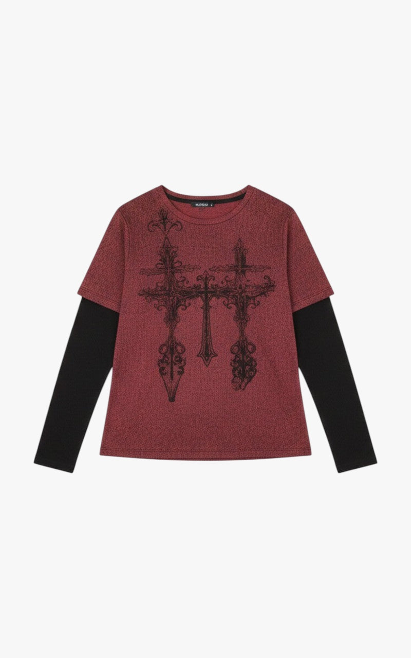 Blood Cross Layer Tee