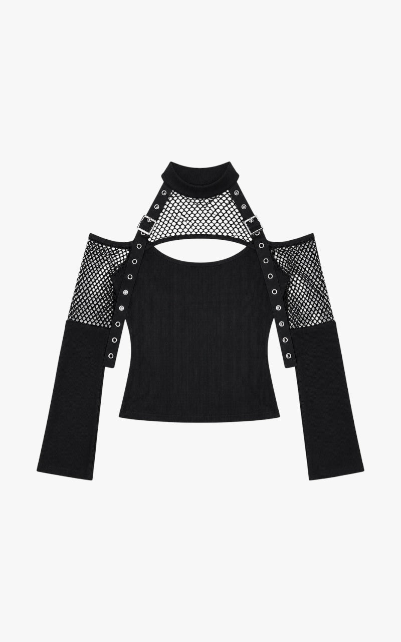 Midnight Halo Mesh Top