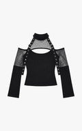 Midnight Halo Mesh Top