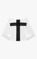Sanctuary Lace Cross Top