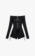 Cathedral Veil Lace Top
