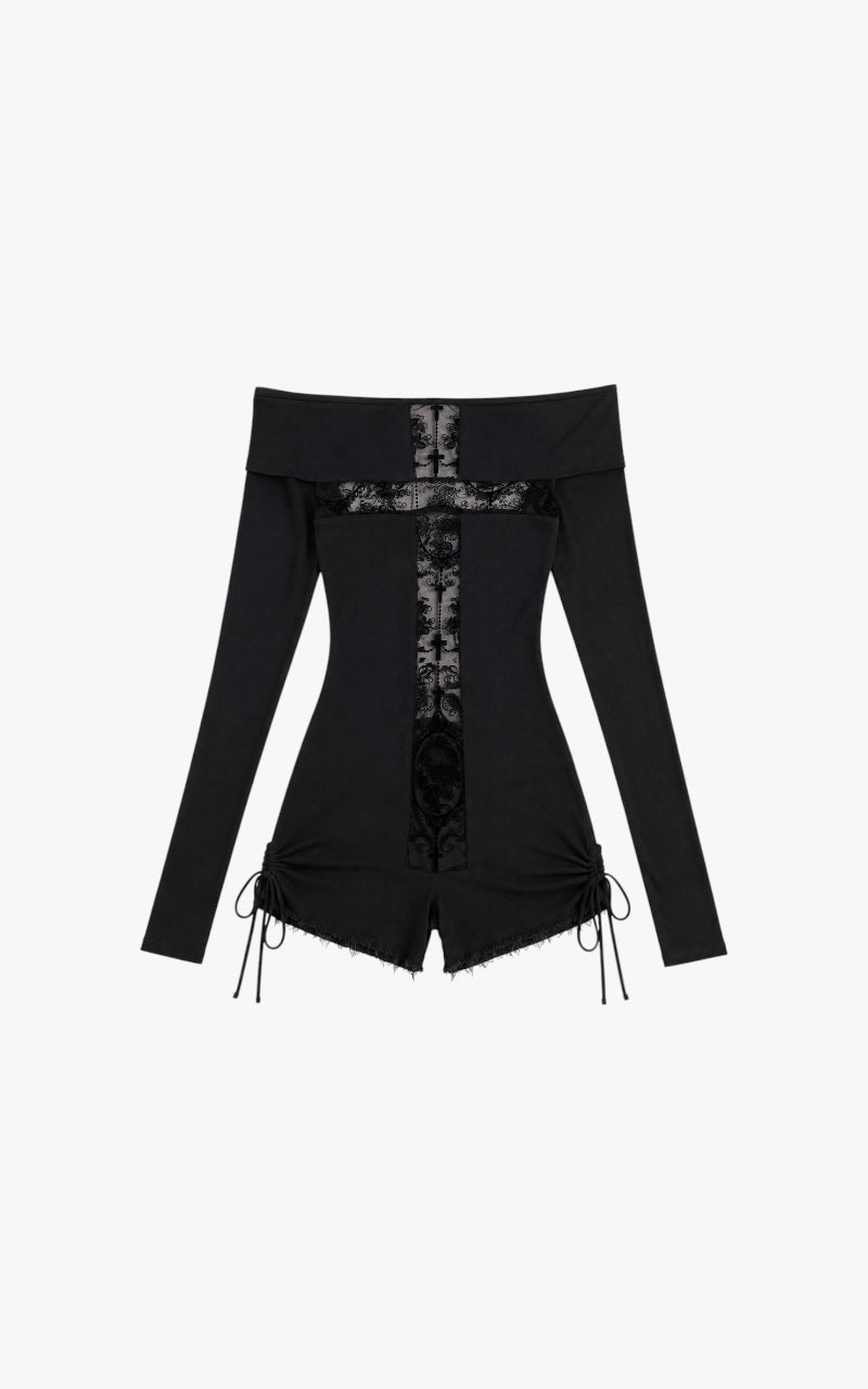 Cathedral Veil Lace Top