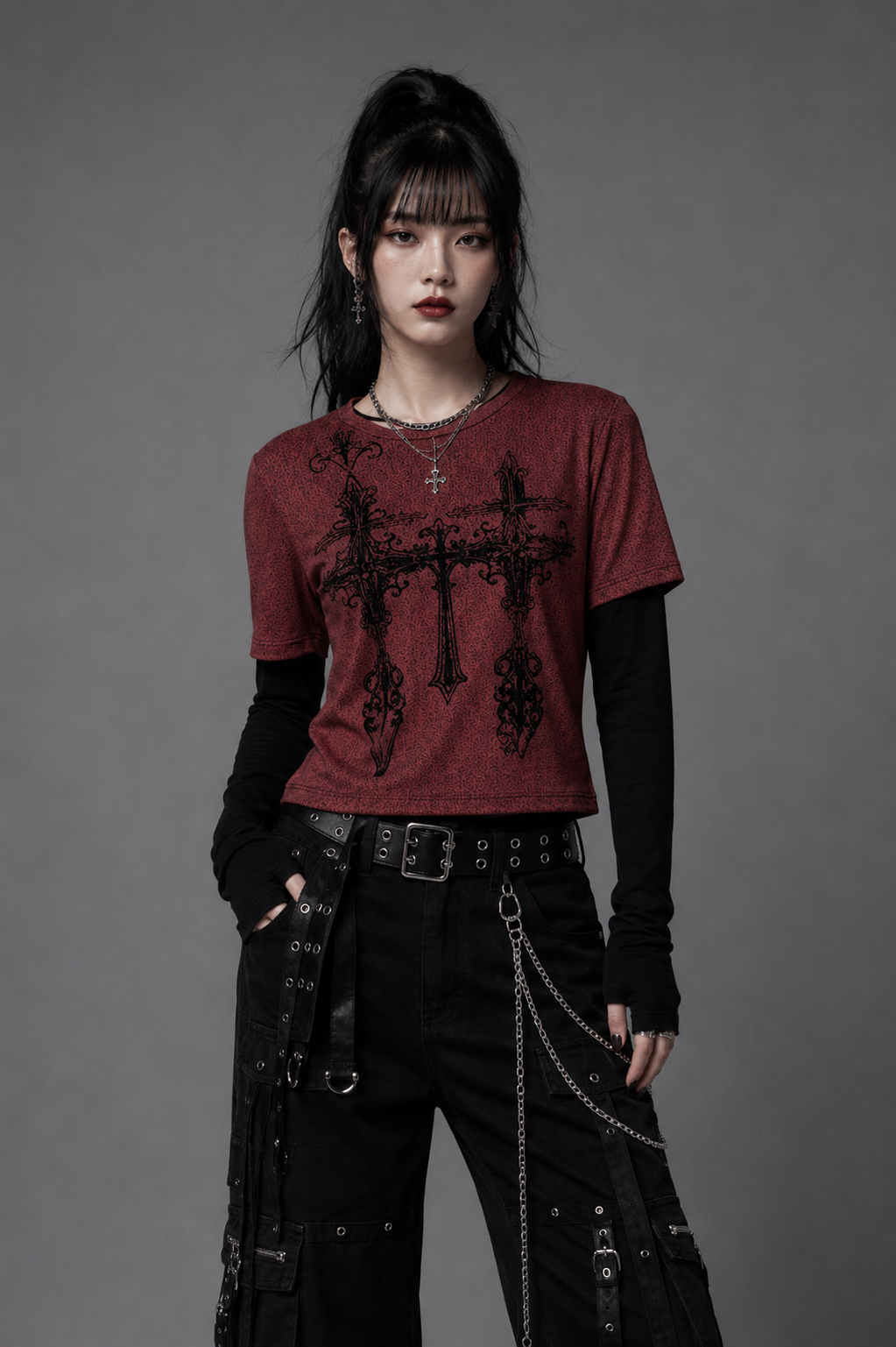 Blood Cross Layer Tee