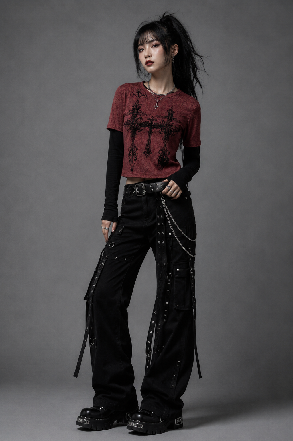 Blood Cross Layer Tee