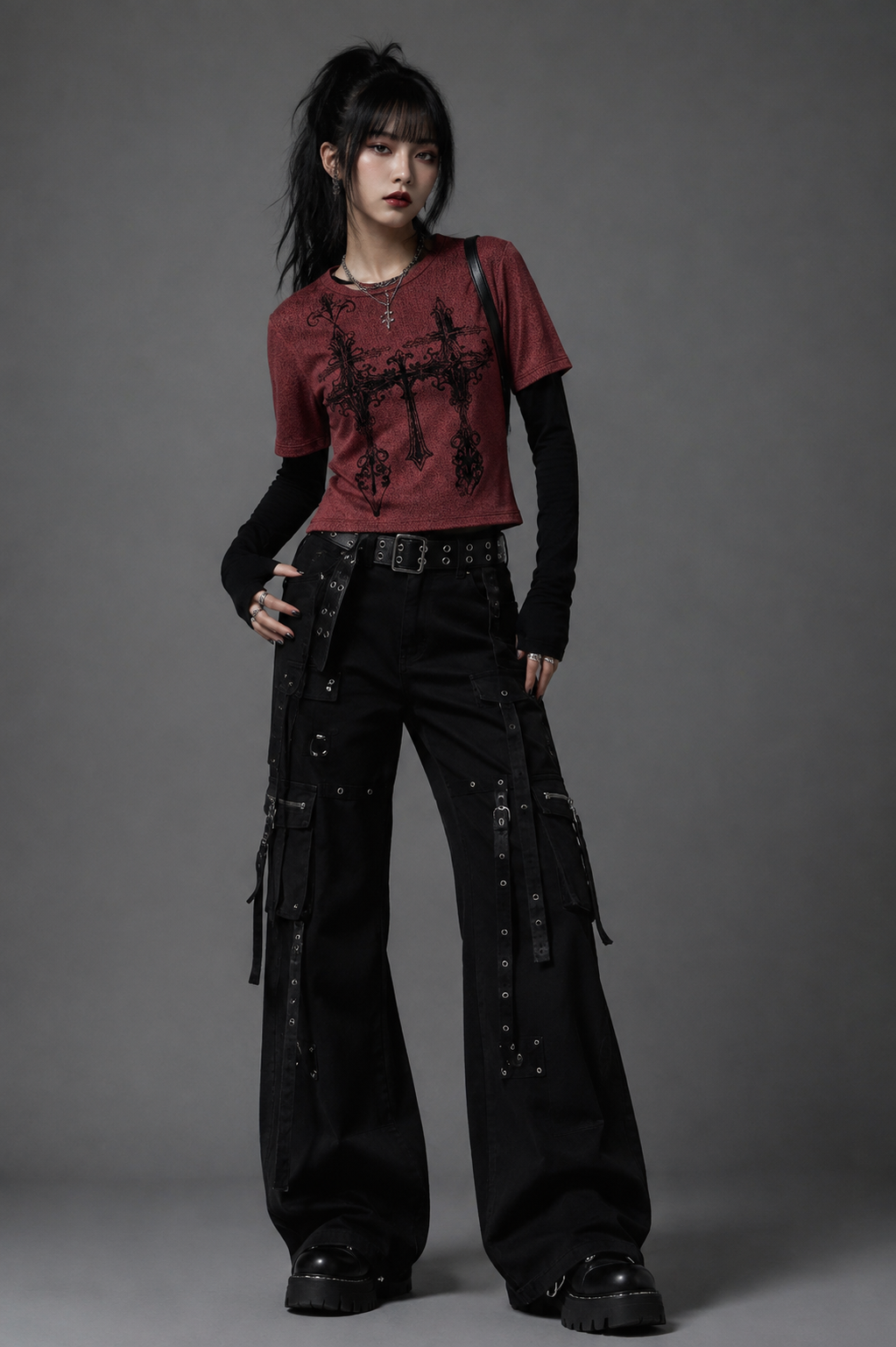 Blood Cross Layer Tee