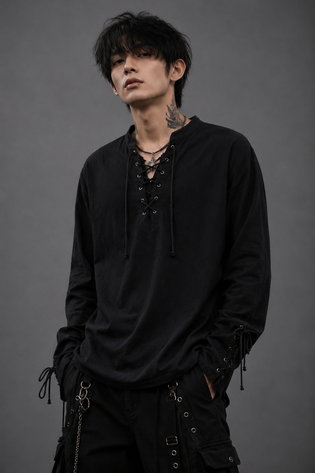 Black Sable Lace Shirt