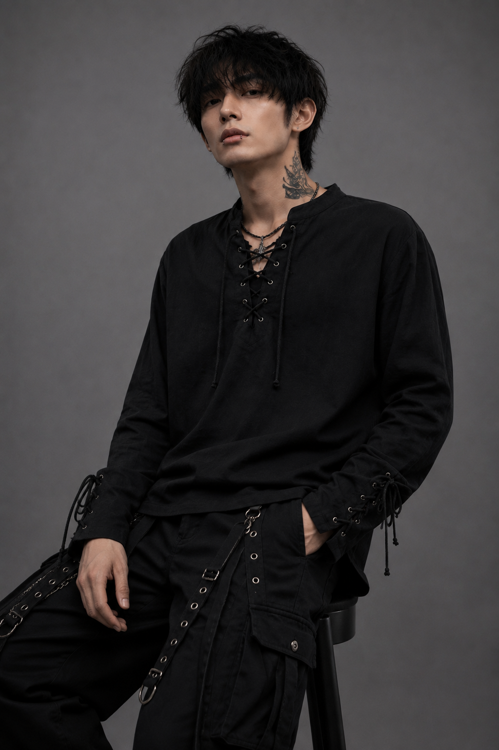Black Sable Lace Shirt