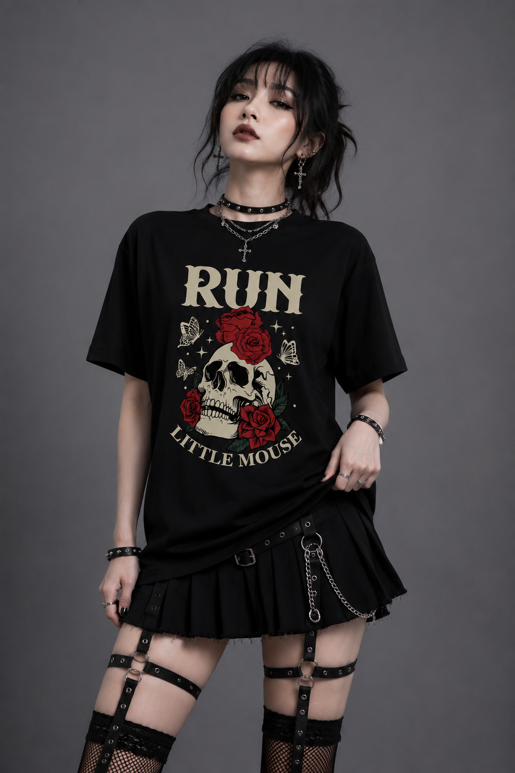 Run Little Mouse Goth Tee