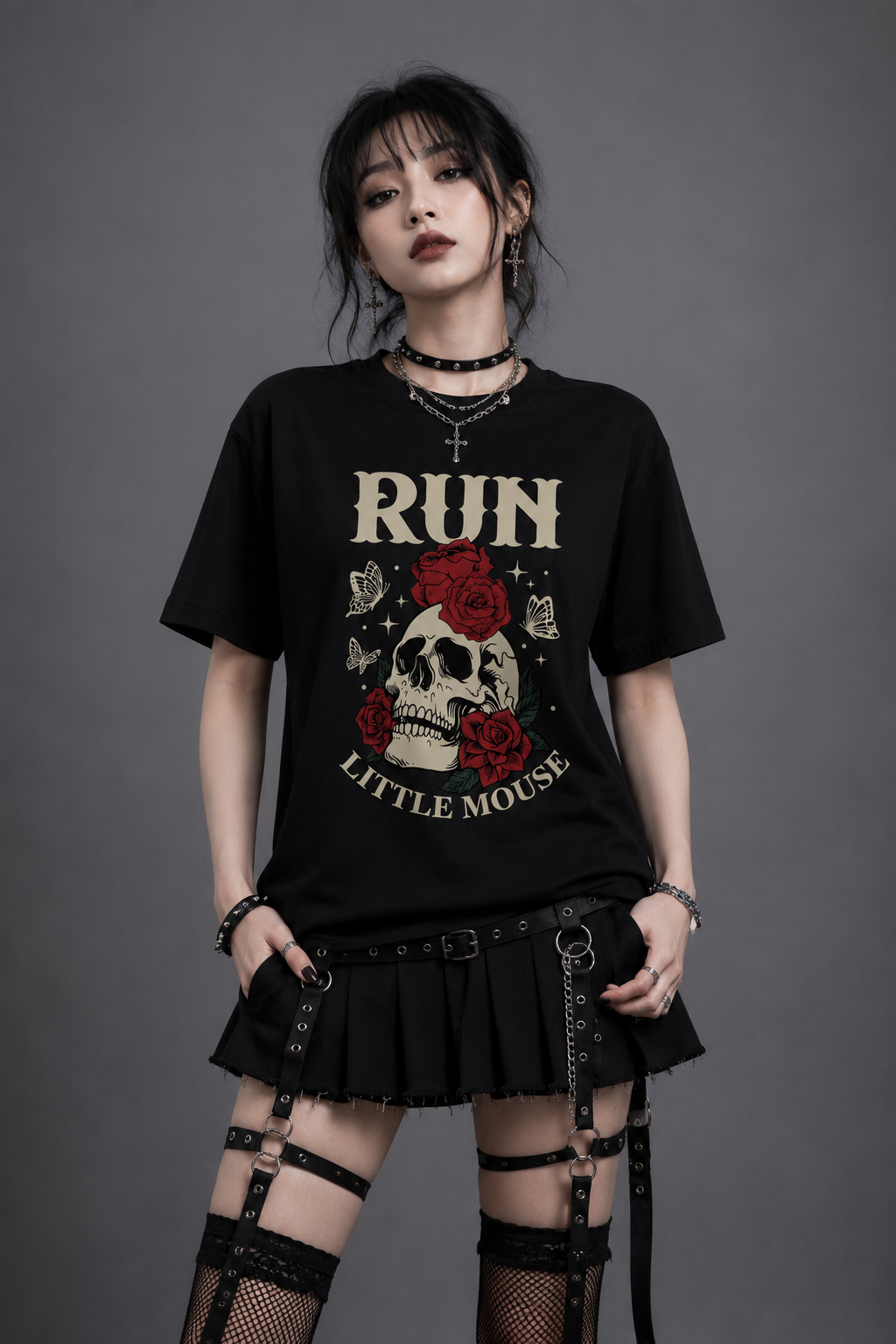 Run Little Mouse Goth Tee