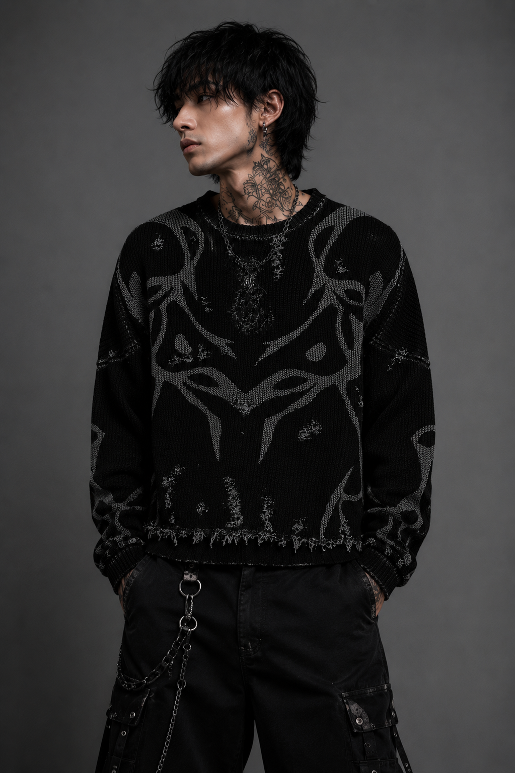 Torn Totem Sweater