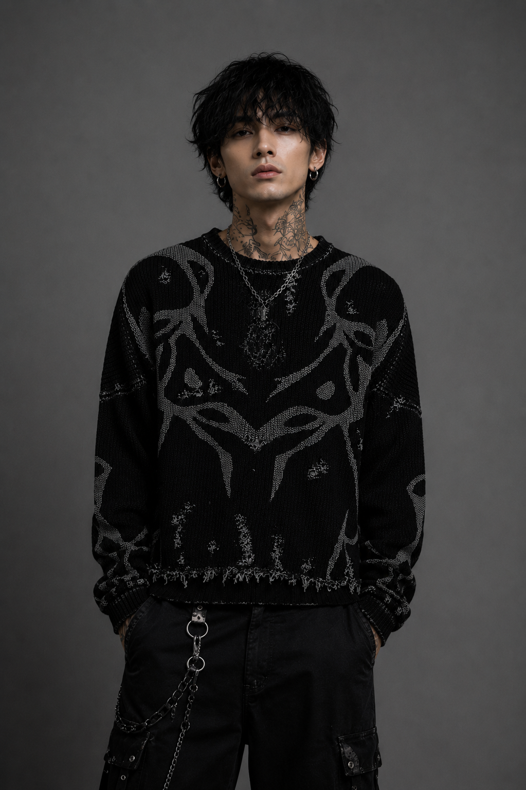 Torn Totem Sweater