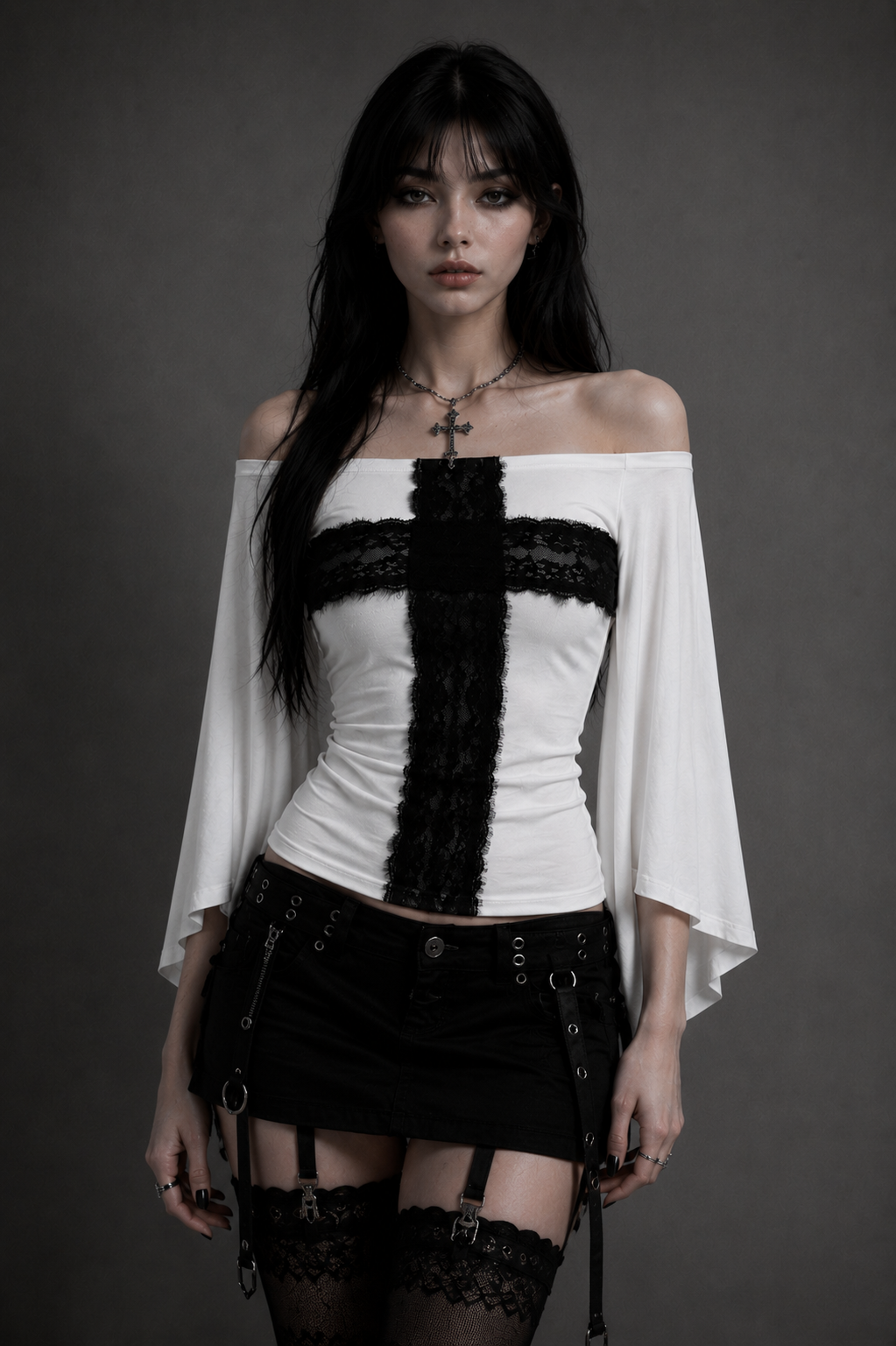 Sanctuary Lace Cross Top