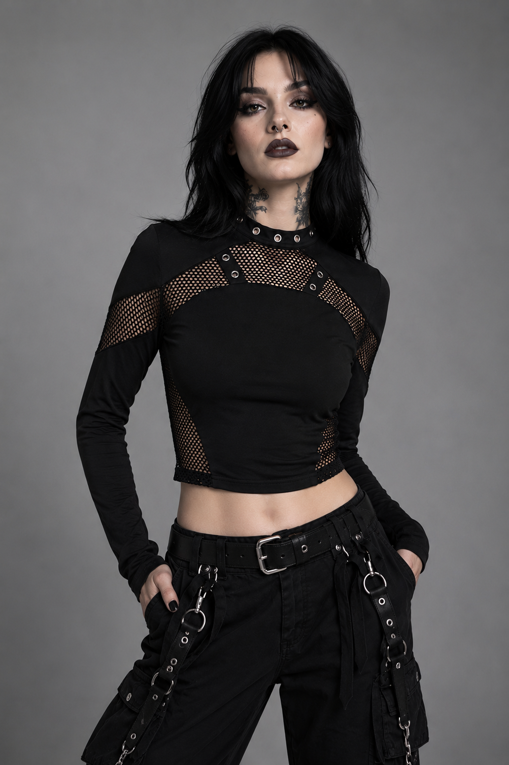 Voidline Mesh Crop Top