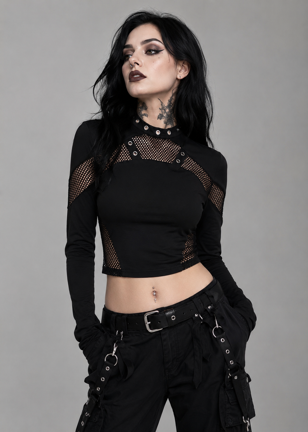 Voidline Mesh Crop Top