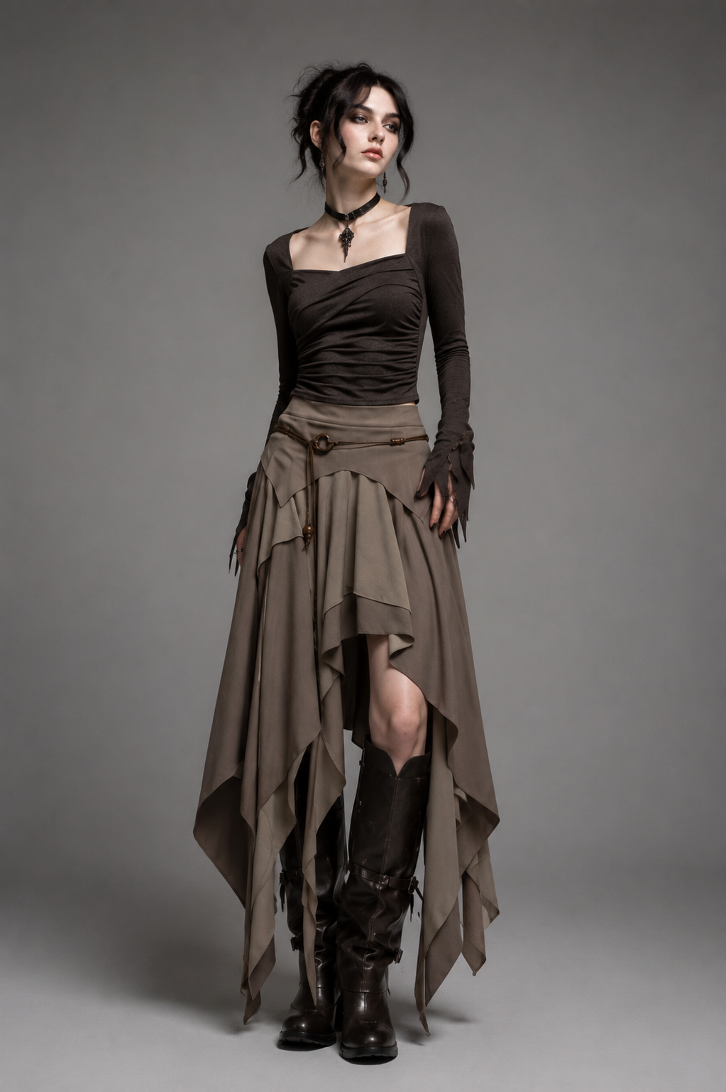 Wanderveil Asymmetry Skirt