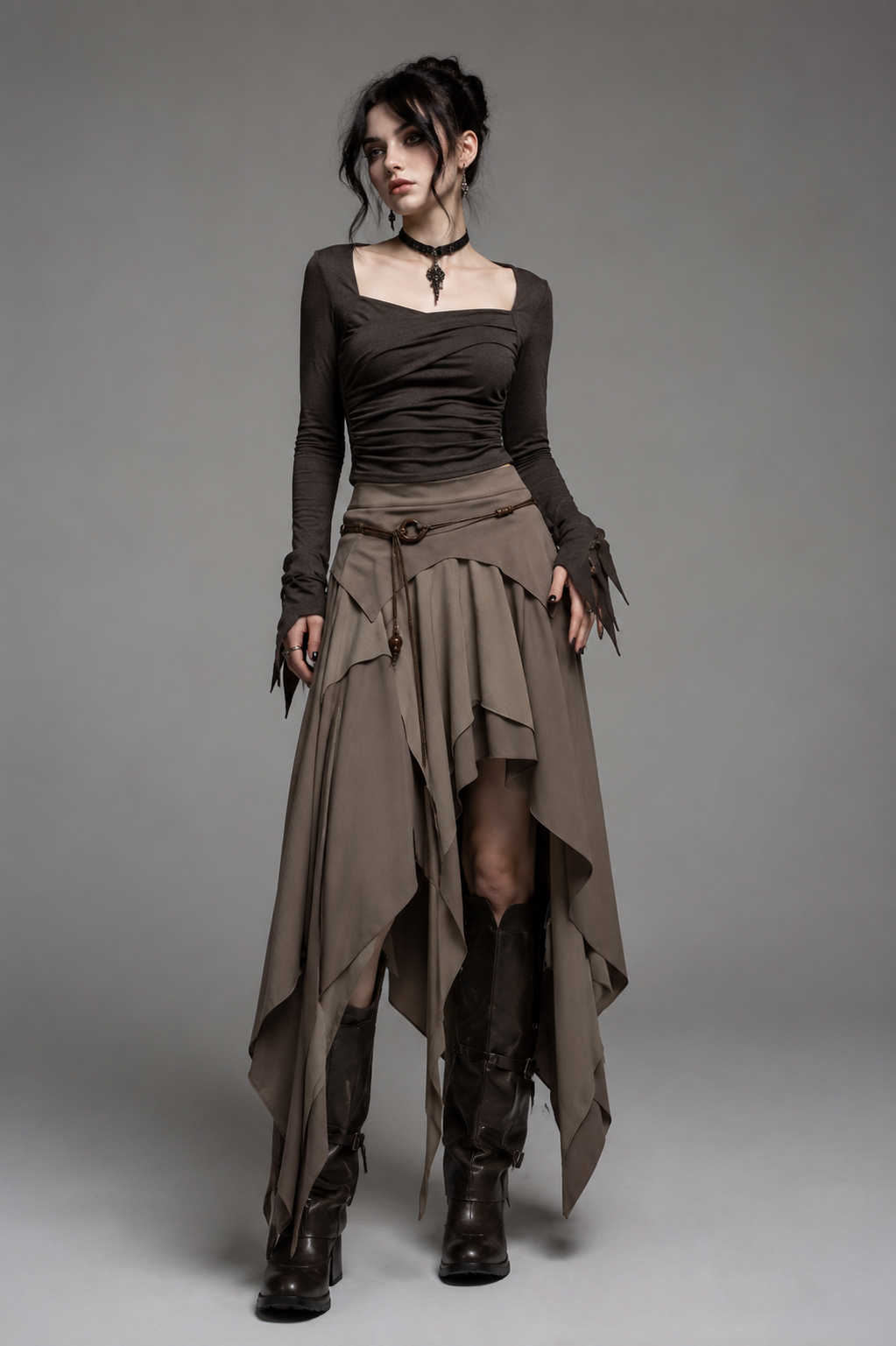 Wanderveil Asymmetry Skirt