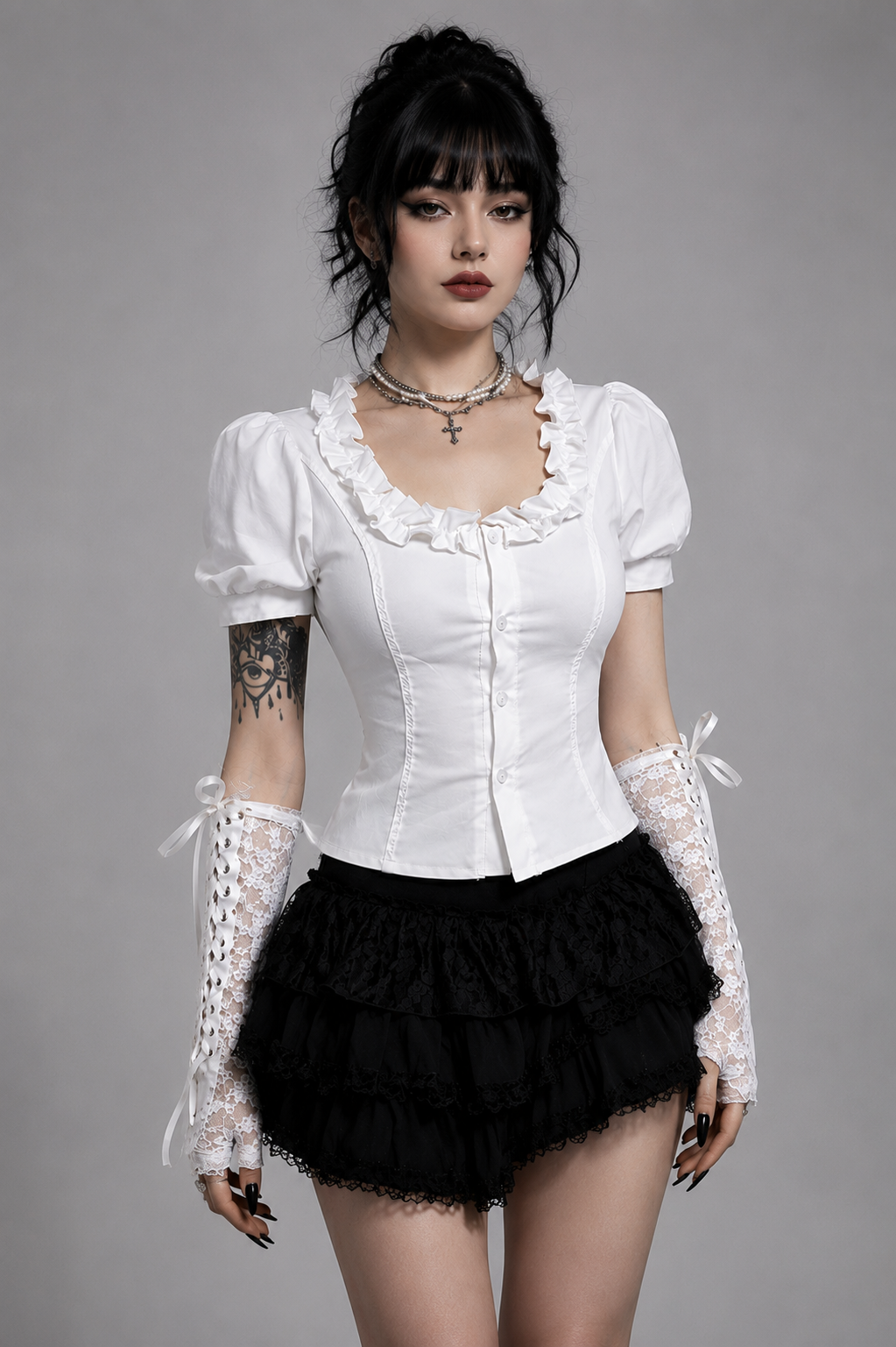 Ivory Cathedral Blouse