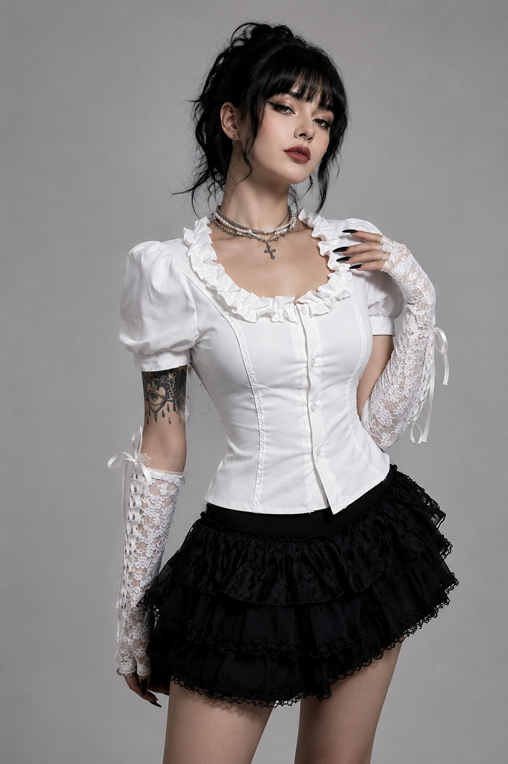 Ivory Cathedral Blouse