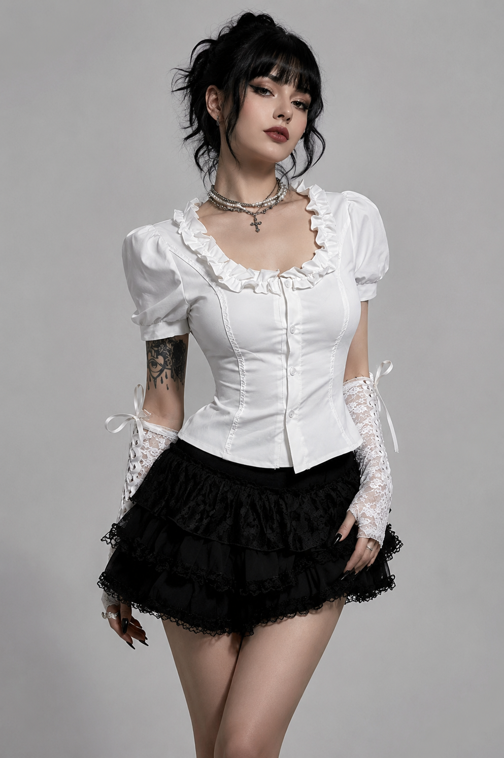 Ivory Cathedral Blouse