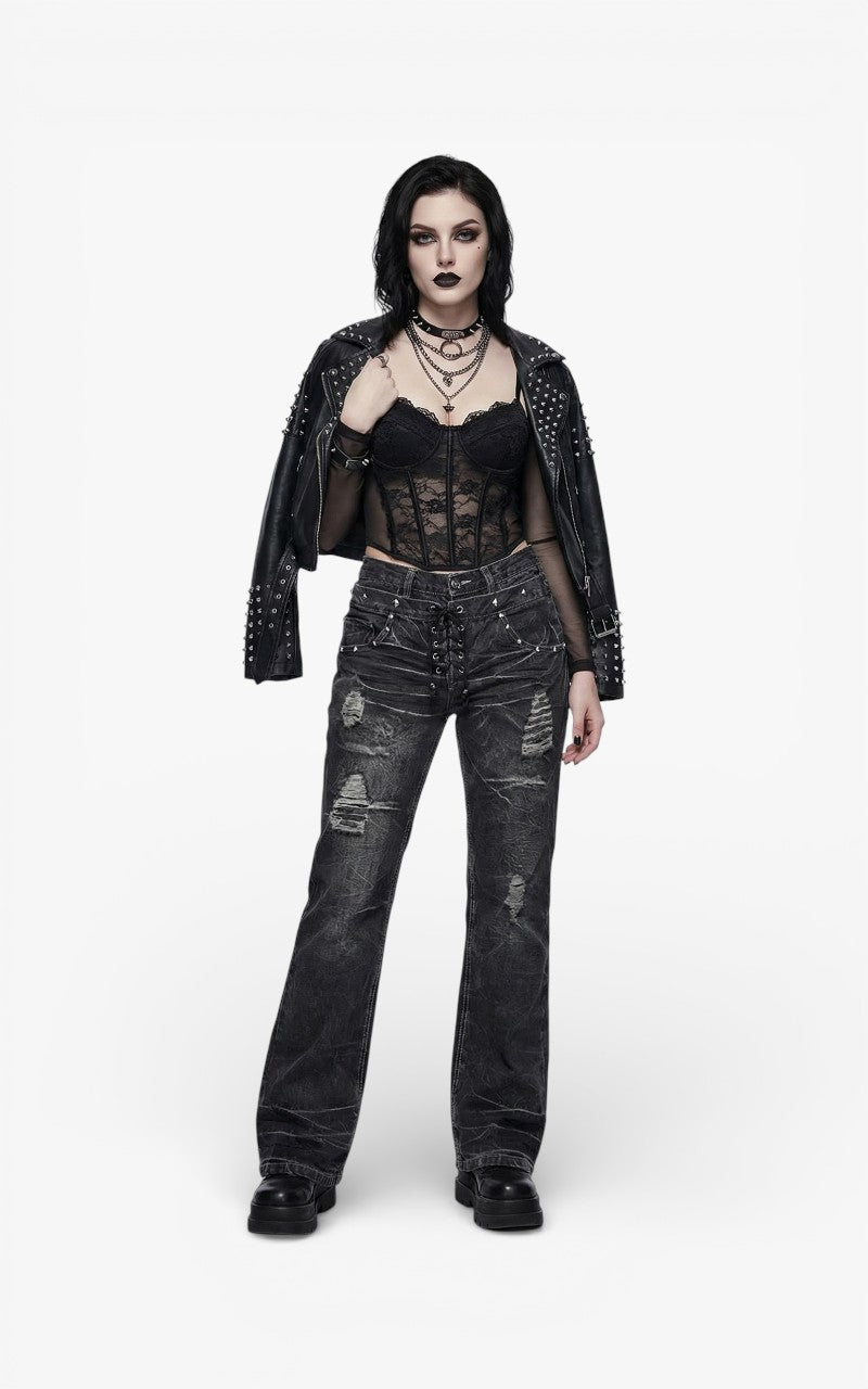 Shadowlace Micro-Flare Denim