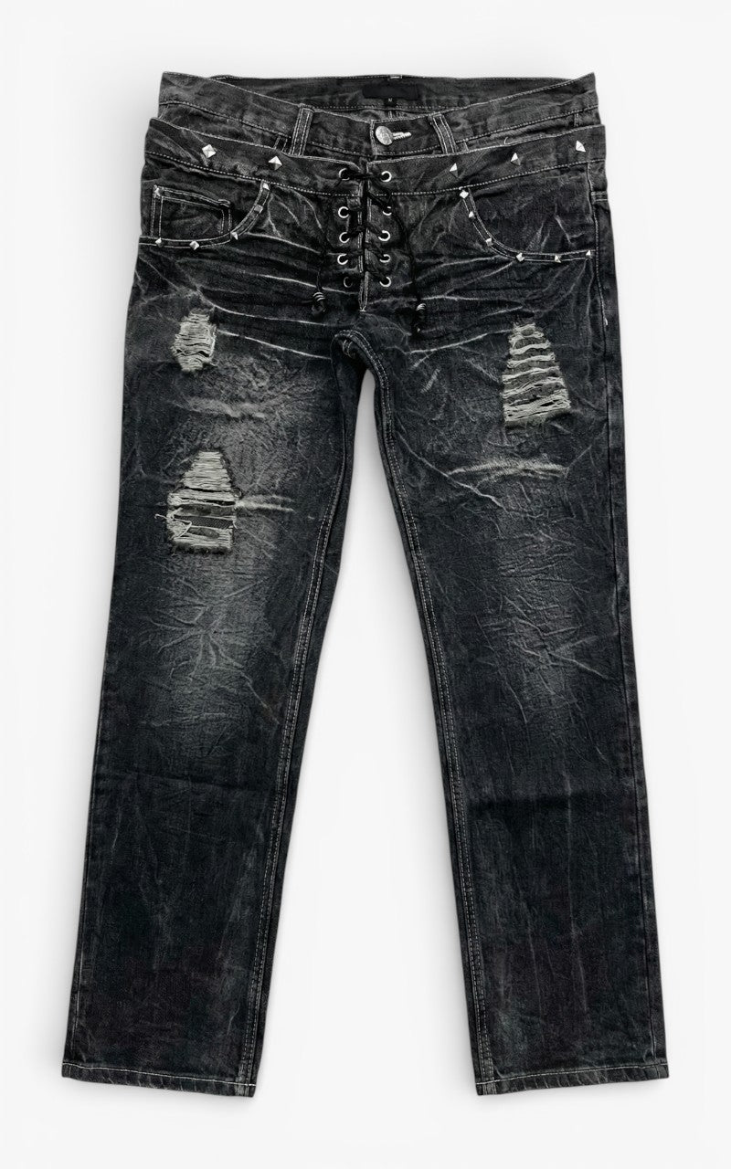 Shadowlace Micro-Flare Denim