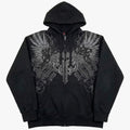 Winged Crest Zip Hoodie