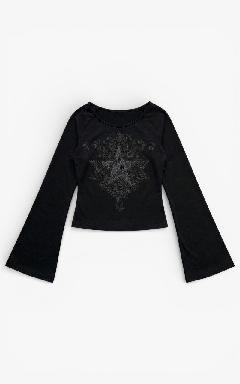 Hexstar Bell-Sleeve Top