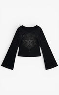 Hexstar Bell-Sleeve Top