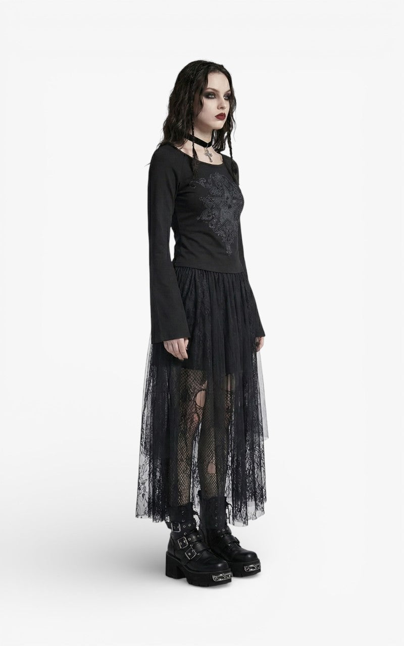 Hexstar Bell-Sleeve Top