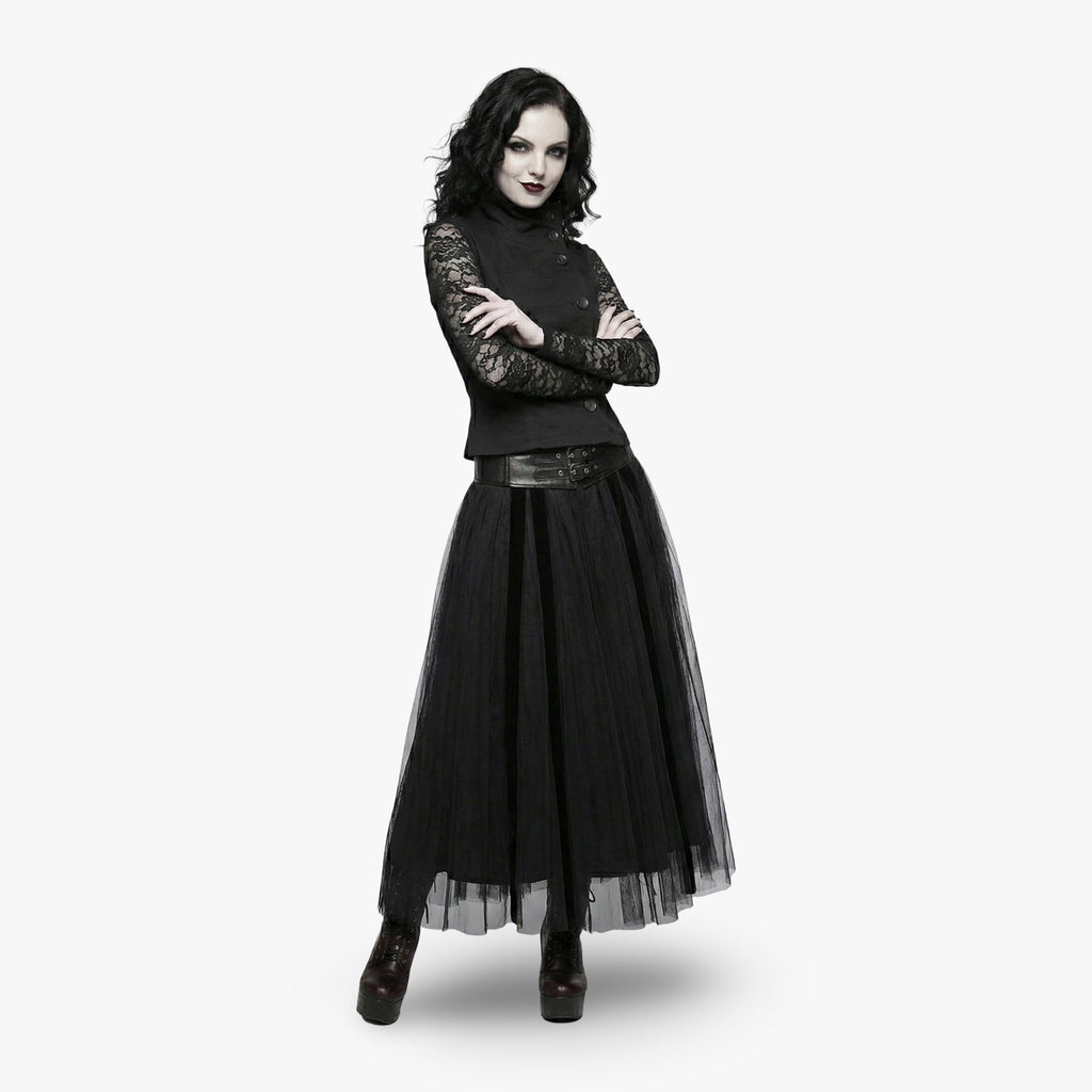 Obsidian Button Neck Top