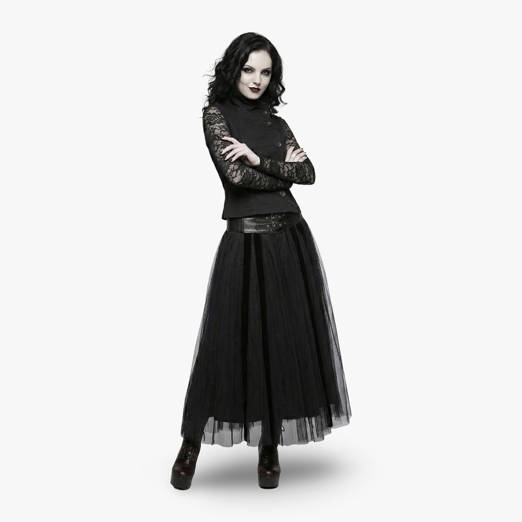 Obsidian Button Neck Top