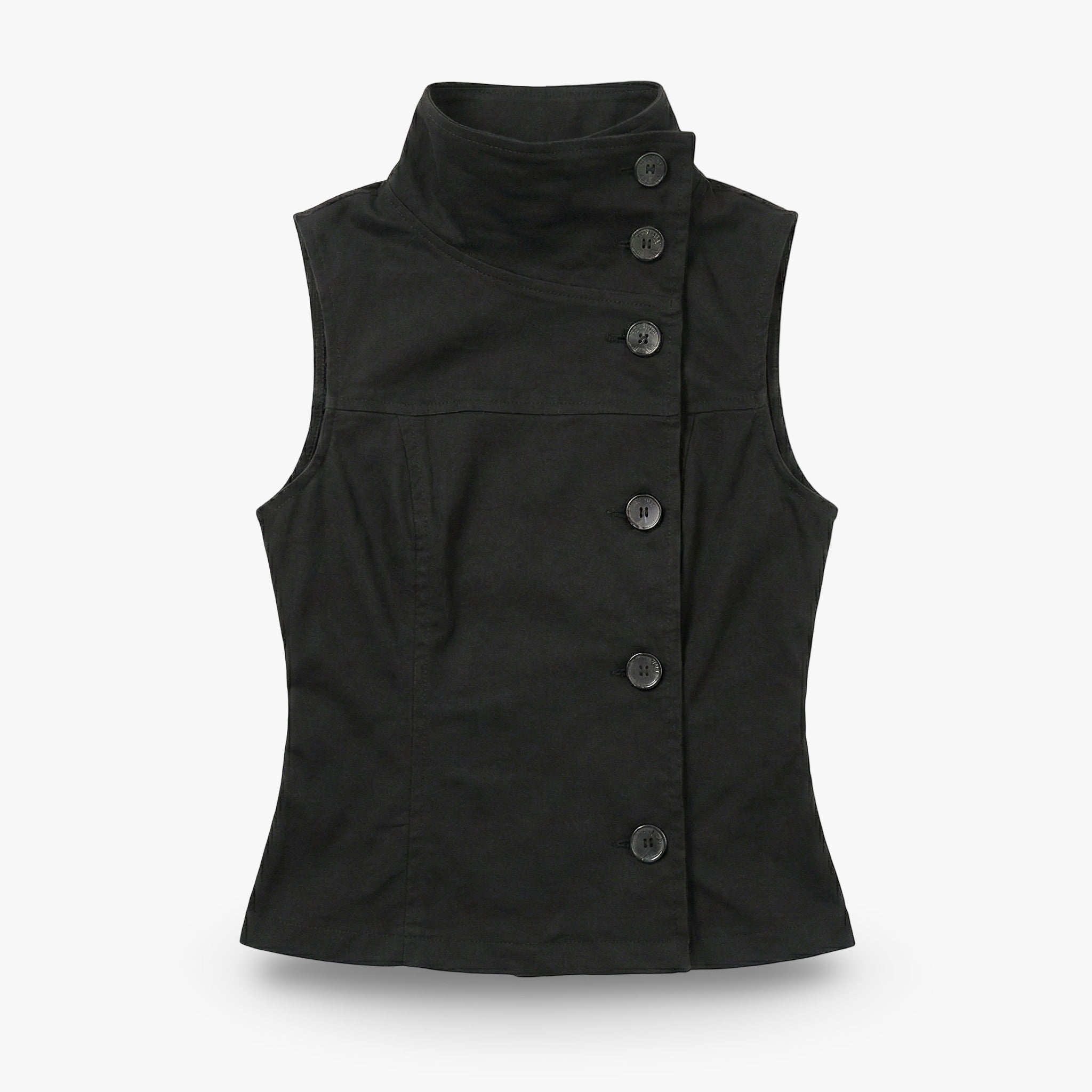 Obsidian Button Neck Top