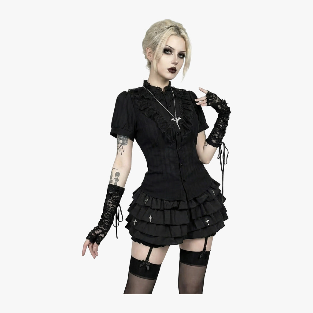 Nocturne Ruffle Blouse