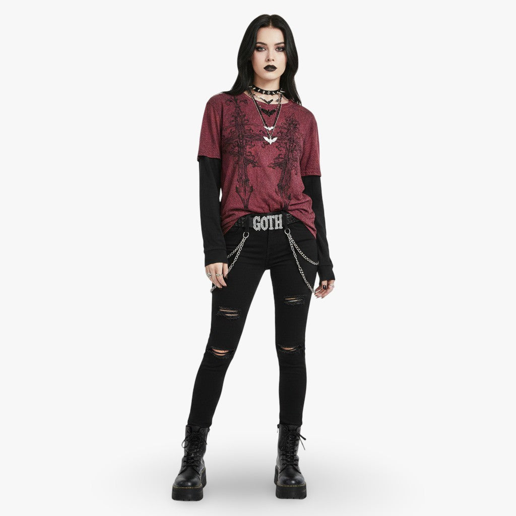 Blood Cross Layer Tee