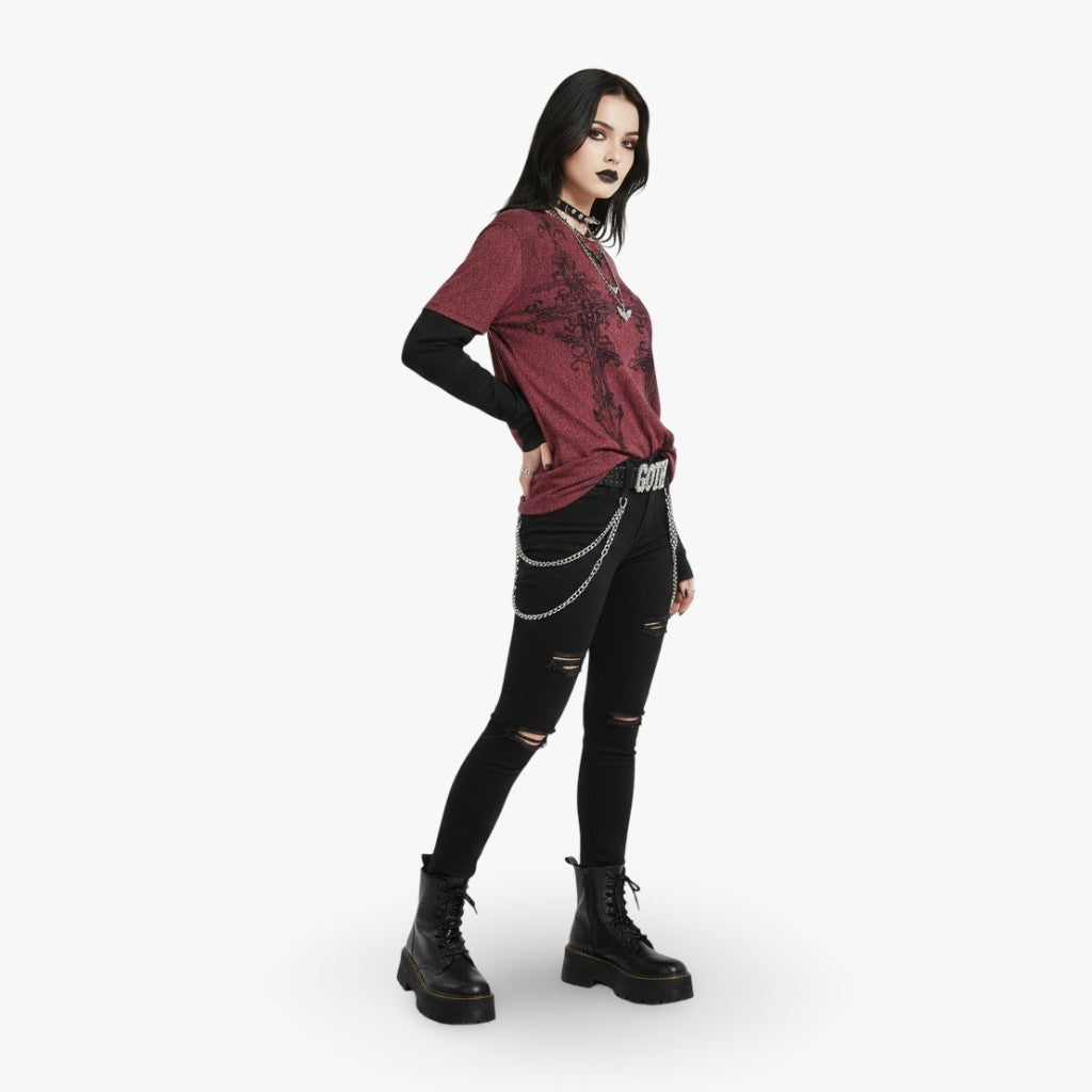 Blood Cross Layer Tee